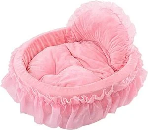 Cama rosa perro