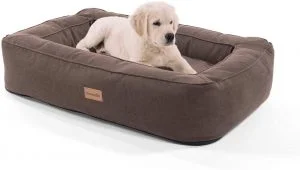 Cama perro marrón
